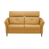 Kollektion Kraft Ledersofa 2,5 - sitzig Cedrik ¦ gelb ¦ Maße (cm): B: 172 T: 95