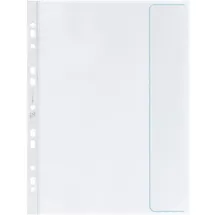 Oxford Prospekthülle XXL mit Klappe rechts offen A4 PP transparent 90my VE=10 Stück
