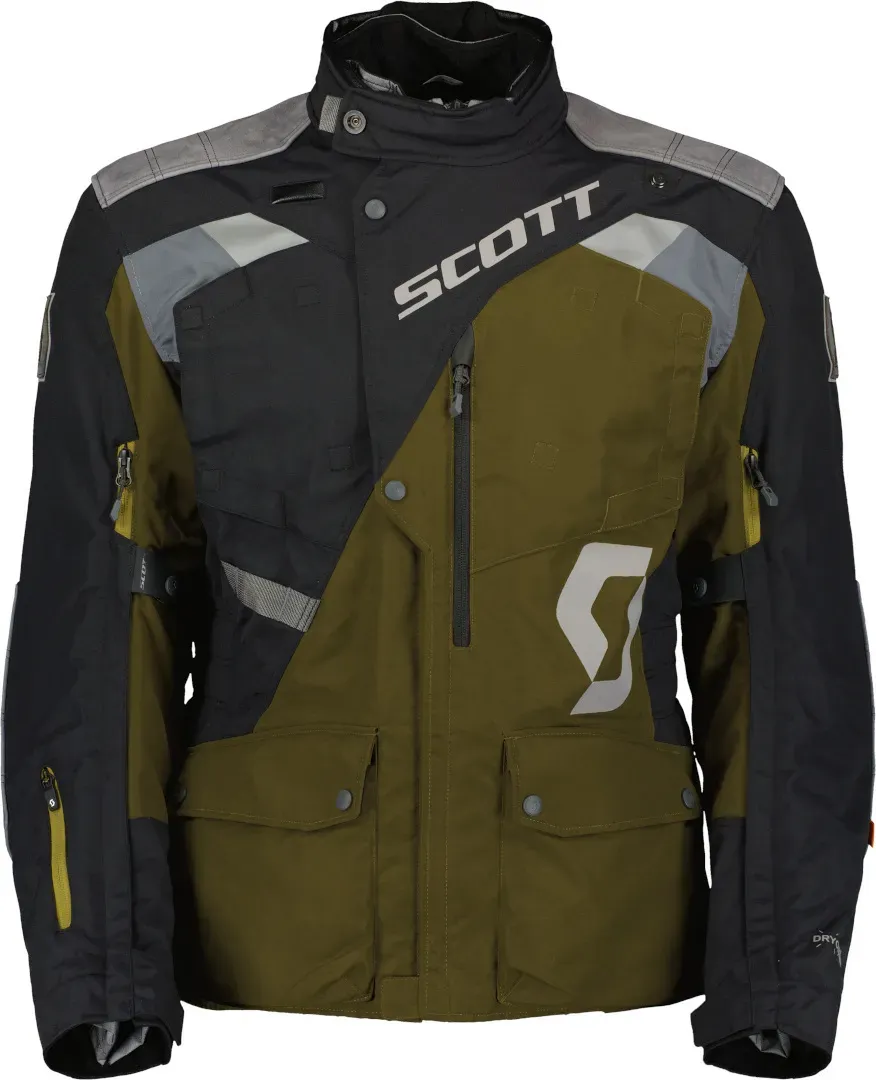 Scott Dualraid Dryo Motorrad Textiljacke, schwarz-grün, Größe XL für Männer