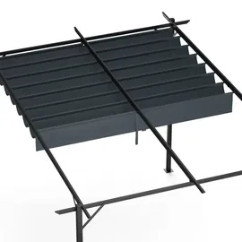 Blumfeldt Pergola 3 x 4 m Dunkelgrau