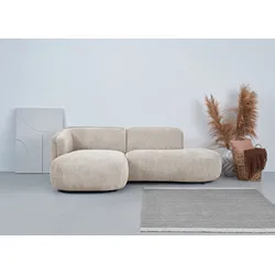 Ecksofa ANDAS "Ostrup", beige, B:278cm H:73cm T:152cm, 100% Polyester, Sofas, schlichtes modernes Design, in verschiedenen Farben