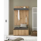 INOSIGN GIRON/CiTY Schuhbank 100 x 40 x 170 braun