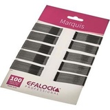 Efalock Professional Marquis Haarklemme, 7 cm, schwarz, 100 Stück