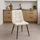 CLP Esszimmerstuhl Antibes Polyester creme 4er Set