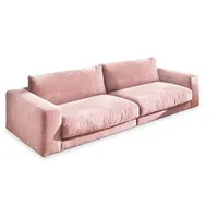 DAHEIM Bigsofa Dundee Cord Rosa 250 cm