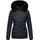 Navahoo Damen warme Winter Steppjacke mit abnehmbarer Kunstfell-Kapuze Milianaa Navy Gr. S - S
