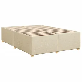 vidaXL Boxspringbett 140 x 200 cm Creme