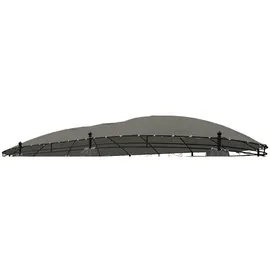 Lex Ersatzdach Pavillon oval 5,3 x 3,5 m Steingrau