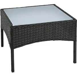 Estexo Beistelltisch 58 x 58 x 42 cm Schwarz