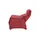 HIMOLLA Relaxsessel 4217 Leder 96 x 109 x 91 cm Rot mit Kopfteil