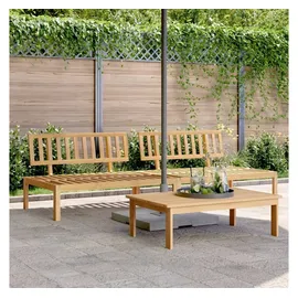 vidaXL Garten-Mittelsofas Loungesofa braun