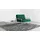 s-style möbel Loungesessel Tampa Samtstoff 84 x 81 x 89 cm Smaragdgrün mit Metallfüßen