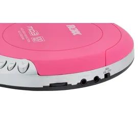 Roxx PCD 501 Tragbarer CD-Player CD, CD-R, CD-RW, MP3 Pink, Silber