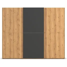 Rauch Schwebetürenschrank SCALE-WOOD 271 x 223 x 68 cm Schwarz