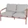 Proregal Gartenbank 125 x 81 x 81 cm Rot