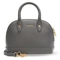 lazarotti Bologna Leather Handtasche Leder 24 cm grau