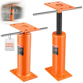 Vevor Wagenheber für den Hausgebrauch, 2er-Pack, Höhenbereich von 30,5 bis 40,6 cm, maximale Tragkraft pro Einheit: 40,6 kg, verstellbarer Stützbalken, zum Nivellieren, Teleskop-Stahlheber vorübergehende Unterstützung