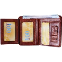 Vriusi Herren-Geldbörse mit Vordertasche, Geldbörse mit Mehreren Karten - Kurze Geldbörse für Herren mit großem Fassungsvermögen und Kreditkartenetui,Leichte, Kurze Brieftasche für Herren,