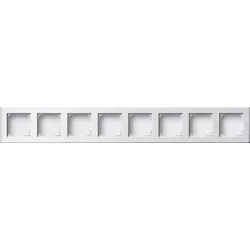 Gira 136627 Profil 8f senkr. + waager. Profil 55 Alum.Reinweiß(lack.)