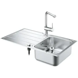 Grohe Minta Set aus Spüle und Küchenarmatur Edelstahl
