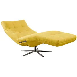 KAWOLA Relaxliege LETICIA Polyester 0 x 0 x 0 cm Gelb mit Relax-Funktion