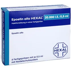 EPOETIN alfa HEXAL 20.000 I.E./0,5ml Inj.L.F.Sp. 6 St
