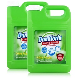 DanKlorix DanKlorix Hygiene-Reiniger grüne Frische mit Aktiv-Chlor 5L (2er Pack) Allzweckreiniger