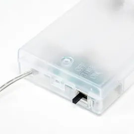 LINDBY LED-Lichterkette Batterie 3 m Rot