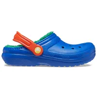 Crocs Unisex Kinder Classic Lined Clog K Holzschuh, Blue Bolt Multi