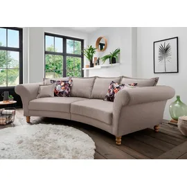 Home Affaire Big-Sofa HOME AFFAIRE "Tassilo geschwungene Formensprache, bequem, Mega Sofa, Breite 350cm", grau (taupe), B:350cm H:95cm T:110cm, 100% Polyester, Sofas, Big-Sofa