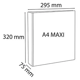 Exacompta Kreacover DIN A4 75 mm Weiß 1 St.