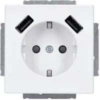 Busch-Jaeger USB-Steckdose 2x 2 St. Weiß