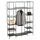 Casa Padrino Regalschrank 150 x 200 x 40 cm Schwarz