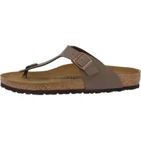 Birkenstock, Damen, Sandalen, Gizeh Birko-Flor Nubuk schmal, Braun, (36)