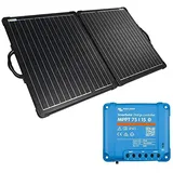 WATTSTUNDE Solarkoffer 200W ULTRA LIGHT - stabiles, faltbares Solarmodul in leichtbauweise (200W mit Victron 75/15)