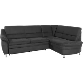 Home Affaire "Cardoso L-Form", grau (anthrazit), B:250cm H:90cm T:175cm, Struktur imprägniert (100% Polyester);Luxus-Microfaser ALTARA NUBUCK (100% Polyester);Struktur (52% Polyester, 35% Polyacryl, 13% Baumwolle);Luxus-Microfaser weich (90% Polyester,
