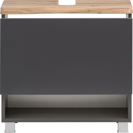 WELLTIME Waschbeckenunterschrank Stubach 60 x 54,5 x 40 cm Grau