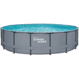 Summer Waves Elite Frame Pool anthrazit, | 132 cm