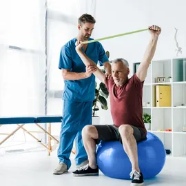 Retoo Gymnastikball Blau 65 cm