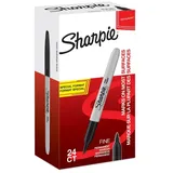 Sharpie Permanentmarker Fein Rundspitze 24 St. Schwarz/Grau