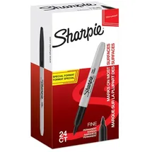 Sharpie Permanentmarker Fein Rundspitze 24 St. Schwarz/Grau