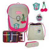 Scout Sunny II Schulranzen-Set 4-tlg. DIN Pink Cherry 2023