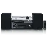 Lenco MC-760BK Stereoanlage DAB+, CD, MP3, Plattenspieler, Bluetooth®, Schwarz
