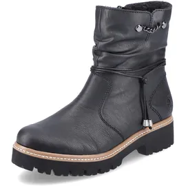 Rieker Damen Ankle Boots Z5770, Frauen Stiefeletten,flach,Stiefel,Bootee,Booties,halbstiefel,Kurzstiefel,uebergangsschuhe,schwarz (00),36 EU / 3.5 UK