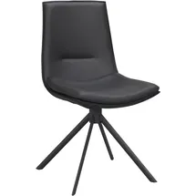 Rowico Stuhl Lowell Leder schwarz 2er Set