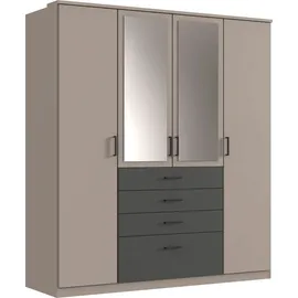 WIMEX Drehtürenschrank Cottbus 180 x 199 x 58 cm Grau