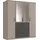 WIMEX Drehtürenschrank Cottbus 180 x 199 x 58 cm Grau