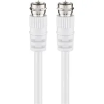 Tecline Koaxialkabel 1x F (St.) - 1x F (St.) weiß, 5m