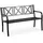 Relaxdays Gartenbank 127 x 81 x 0 cm Schwarz