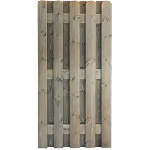 Andrewex Bohlenzaun 90 x 180 cm Grau/Holz
